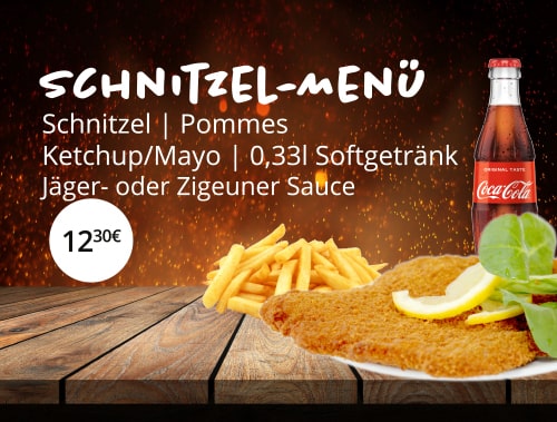 Schnitzel Menü | Stephans Imbiss in Huchting